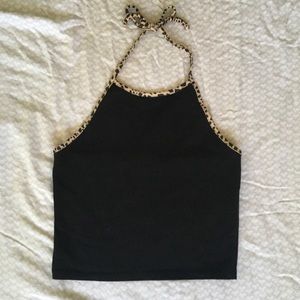 Brandy Melville animal print halter